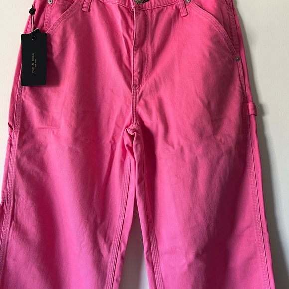 rag & bone New York - Sid Carpenter Jeans (bright pink), size 28 - Picture 3 of 6